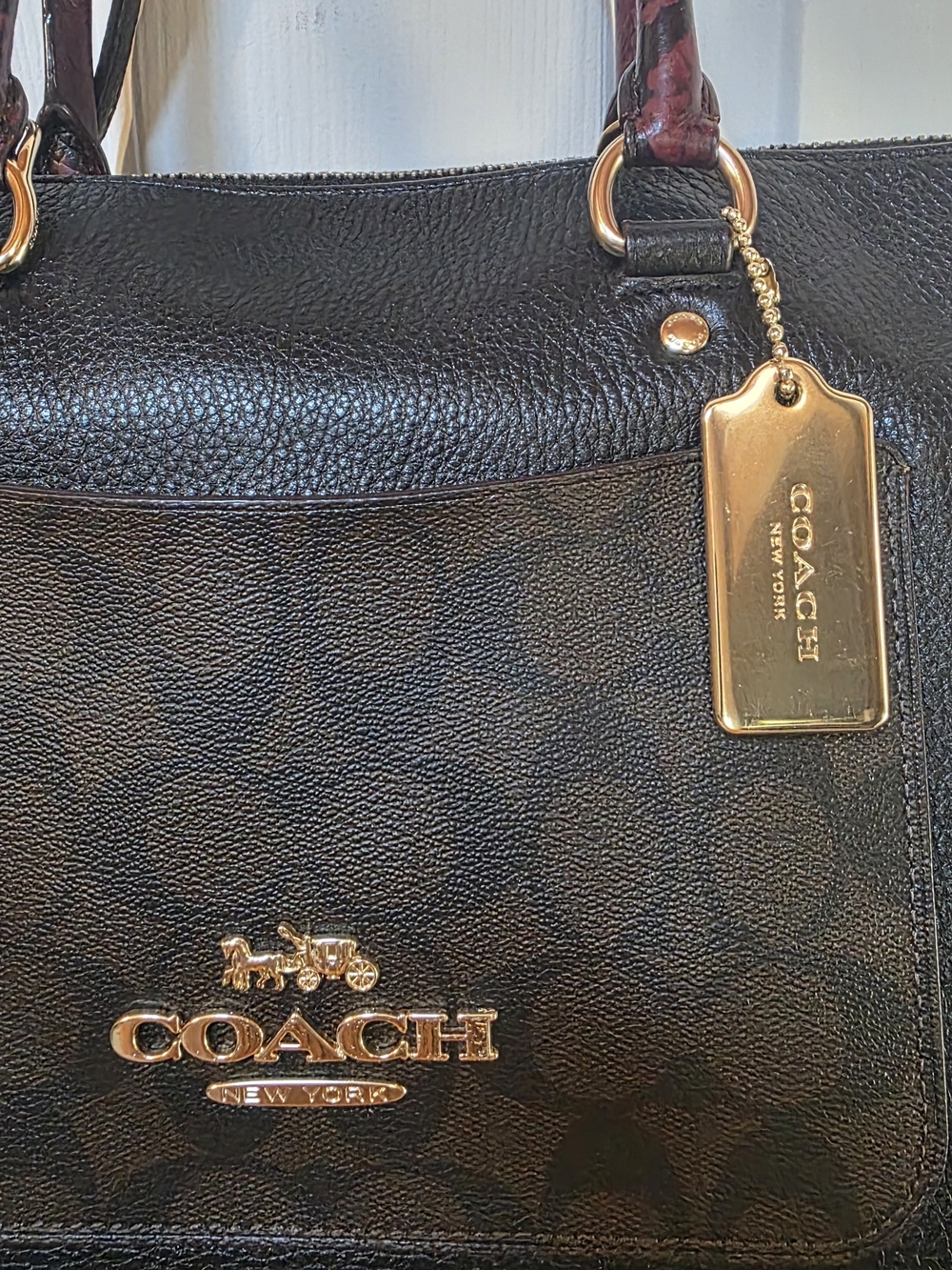 Coach Signature Exotic Emma Satchel - Picture 3 of 8